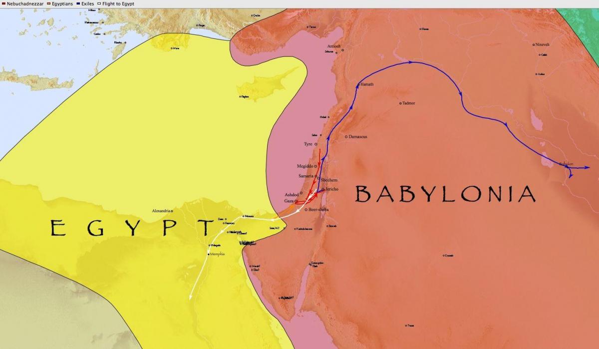 Karta Babilon, Egipat
