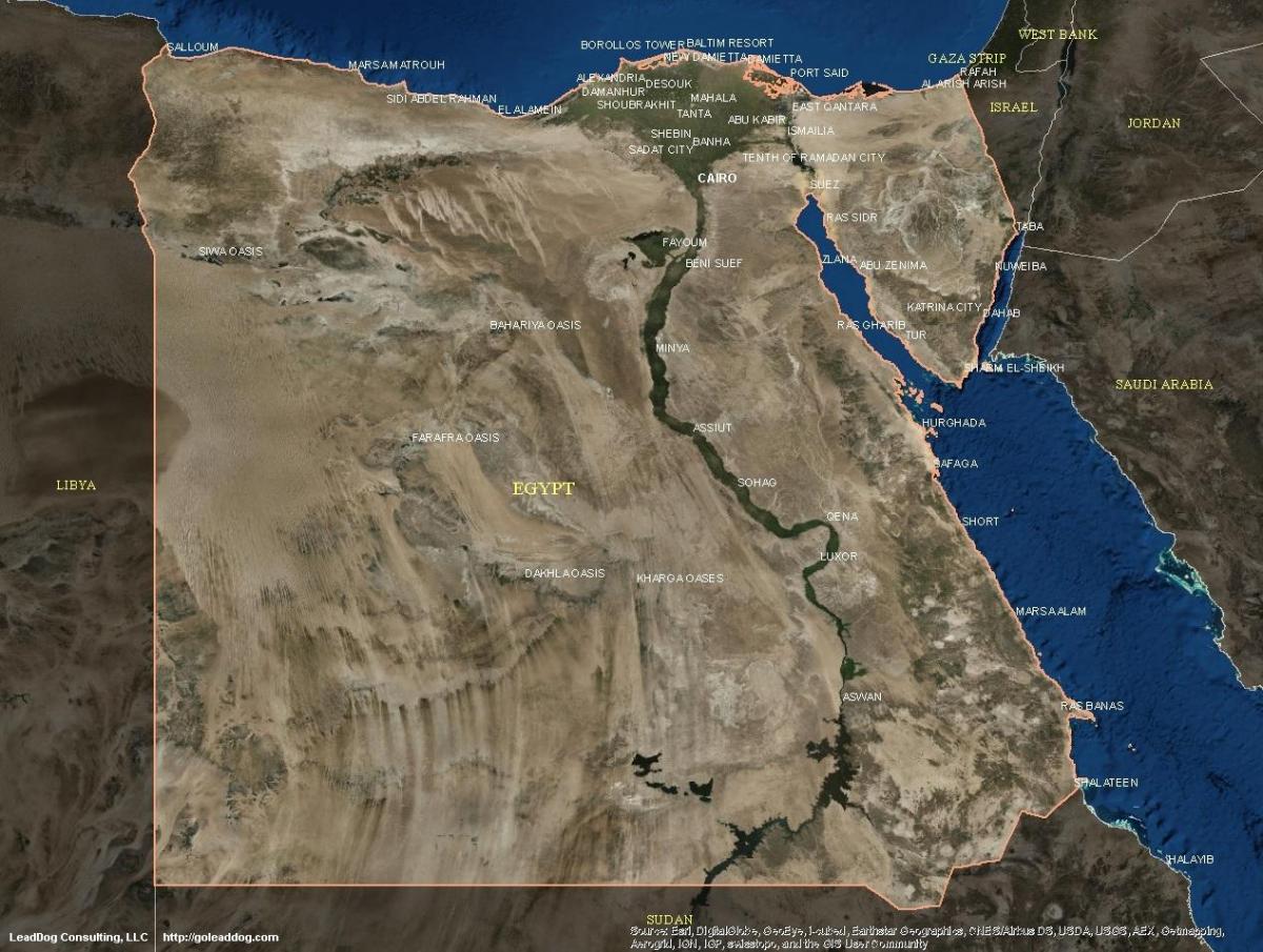 Karta Kairo satelit