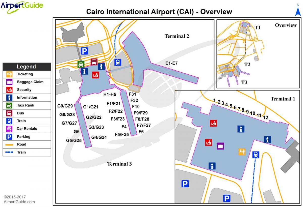 međunarodna zračna luka u Kairu karti
