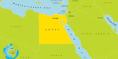 Glavni grad Egipta na karti