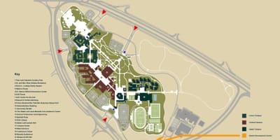 Karta АУК Novi Kairo campus
